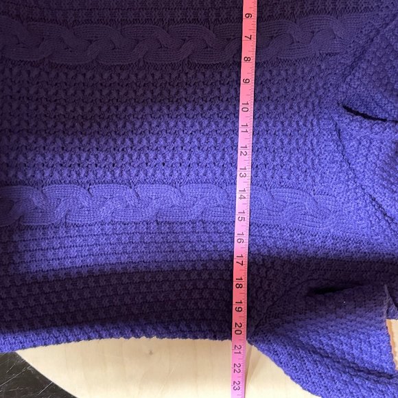 Chico’s Knit Mock Neck Women’s Sweater Purple - Size 2 - Picture 7 of 7